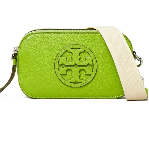 Tory Burch Handbags - Tory Burch Miller Mini Crossbody Bag - Wheat Grass
